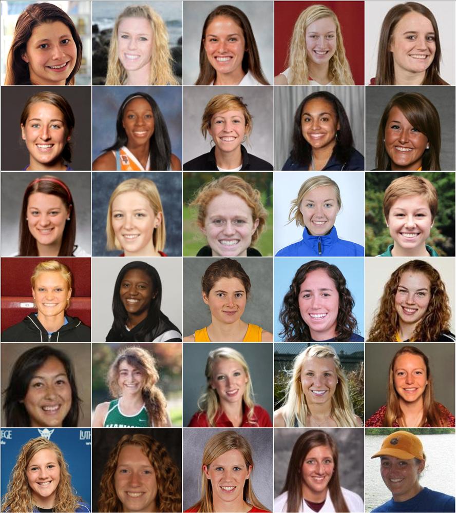 Thirty women, selected from a group of nearly 430 nominees, have been chosen as the top 30 honorees for the NCAA Woman of the Year award.